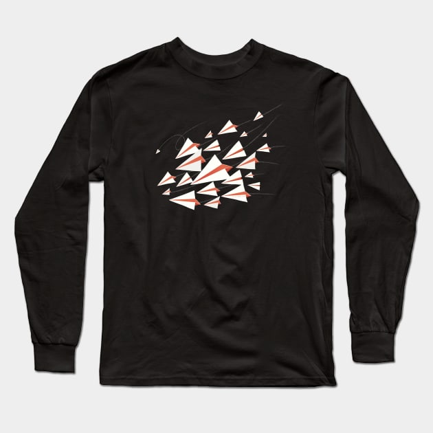 Paper airplanes Long Sleeve T-Shirt by Animatarka